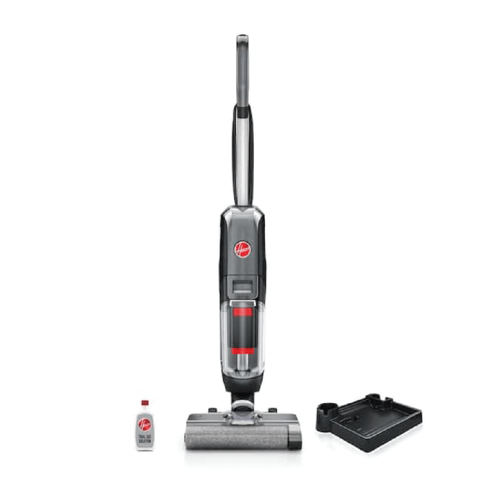 เครื่องดูดฝุ่น ถูพื้น ด้ามจับ HOOVER STREAMLINE ทำความสะอาดชิดขอบผนัง และระบบทำความสะอาดด้วยตัวเอง (สายไฟยาว 7.6 เมตร)  สีเทาดำ_0